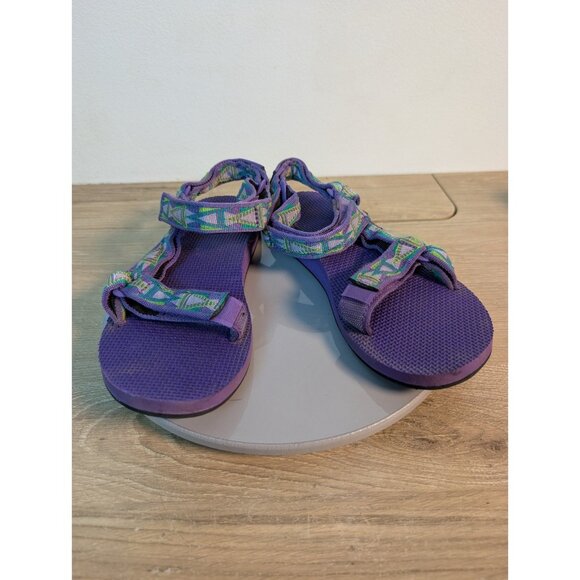TEVA Sandals Women's 7 Purple Geometric Multicolor Style 1003987 Hiking Water - Picture 1 of 8